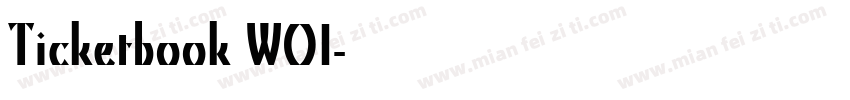 Ticketbook W01字体转换